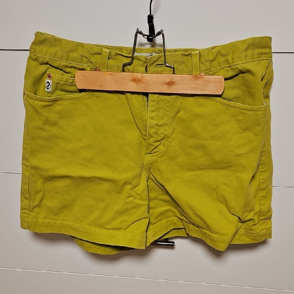 Guess Lime Green Men's Jean Shorts